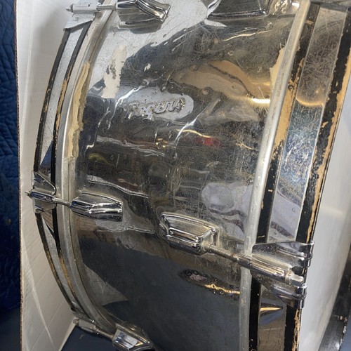 1960er Rogers 26 Zoll Bass Drum Chrom Silber marschierend selten Dyna Sonic maßgeschneidert gebaut - Bild 3 von 10