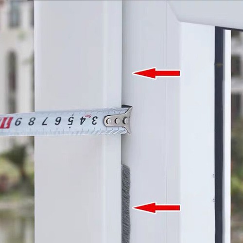 10M Draught Excluder Brush Strip Self-Adhesive Casement Window Door Seal Tape - Bild 4 von 14
