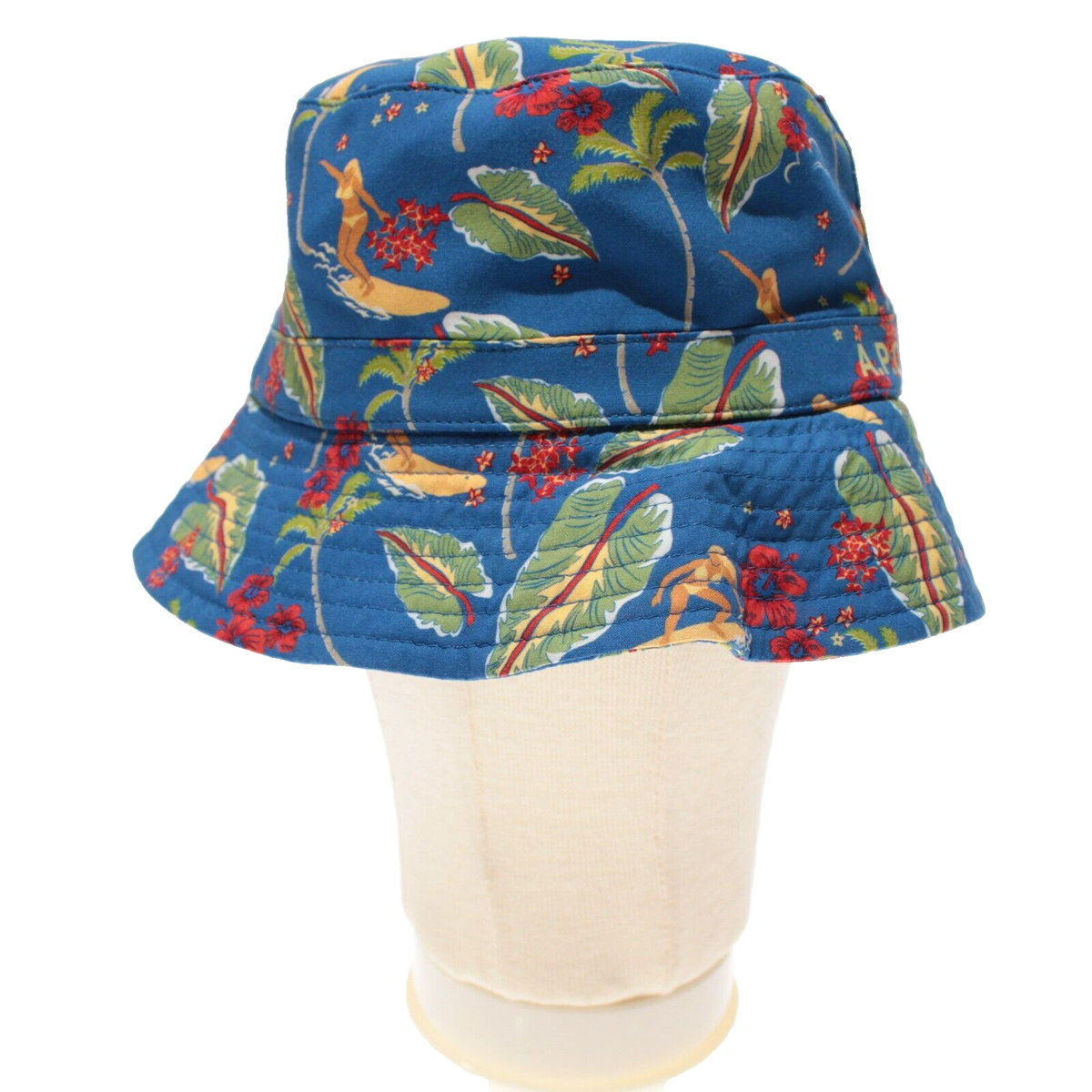 NWT A.P.C. Blue Bucket Hat Size 56 A.P.C. NWT Bucket Hat Size 56 in Blue/Red/Green/Yellow  main image 3
