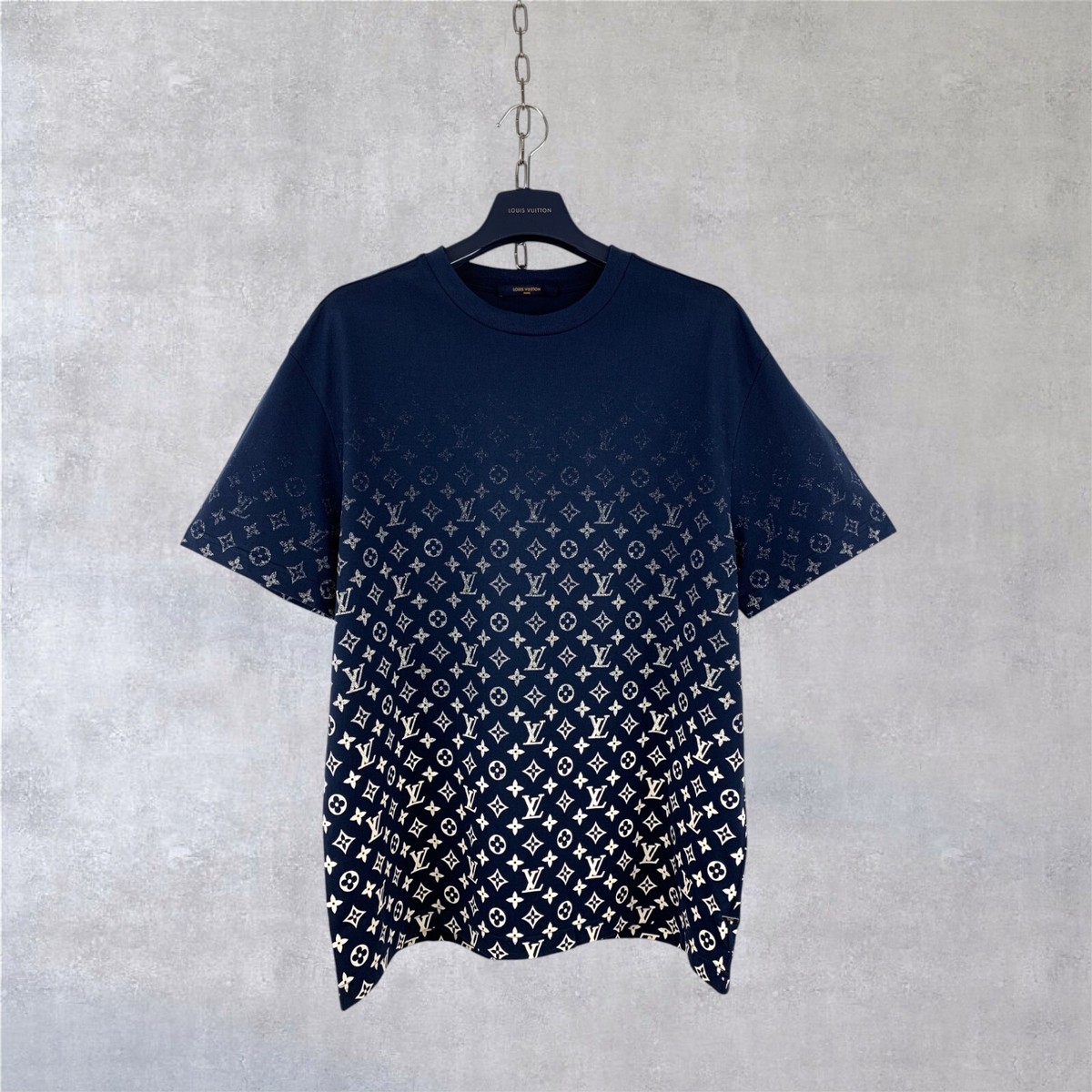 Louis Vuitton LV Monogram Logo Gradient Tee Cotton T-Shirt