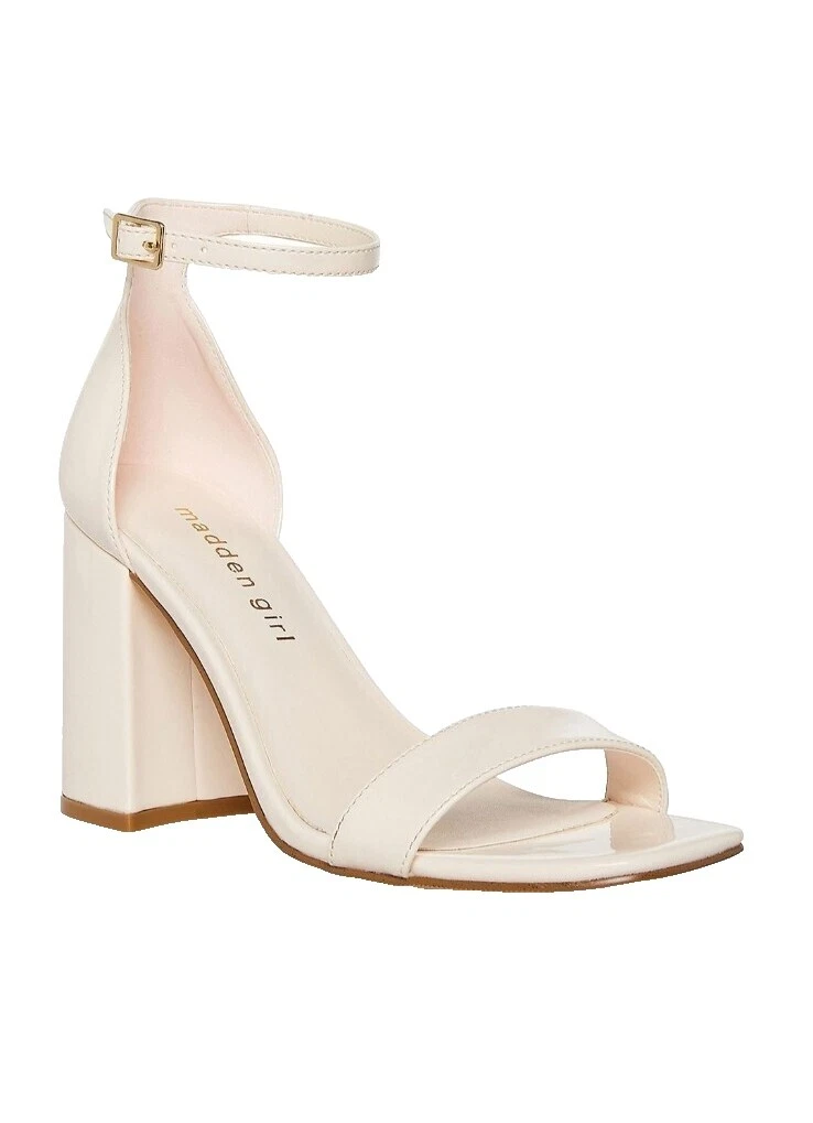 Sandalias de Charol Blanco para Mujeres