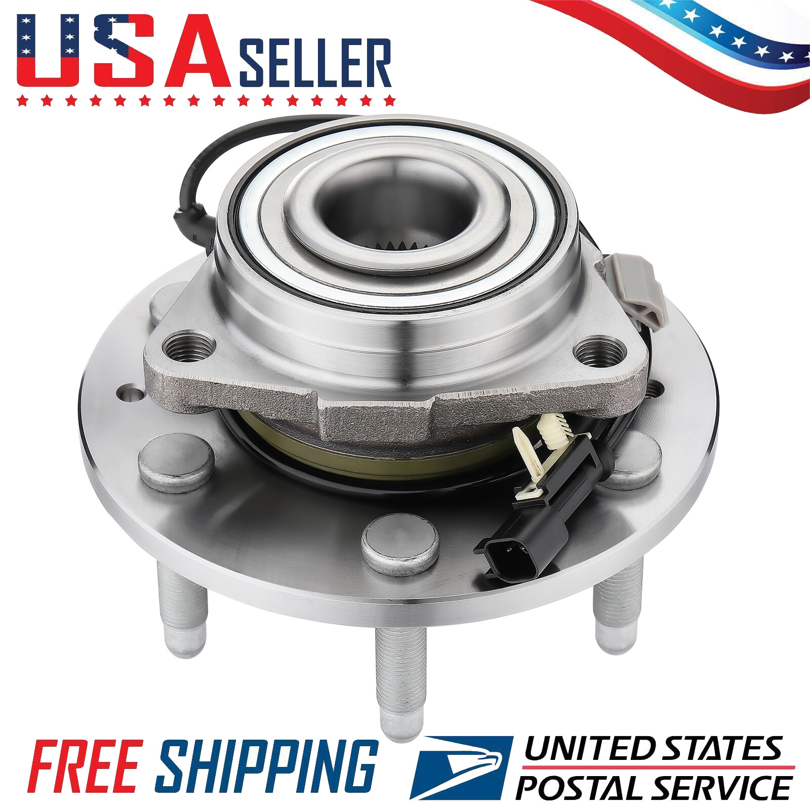 4WD Front Wheel Bearing Hub For Chevrolet Silverado 1500 GMC Sierra 1500 6 Lug