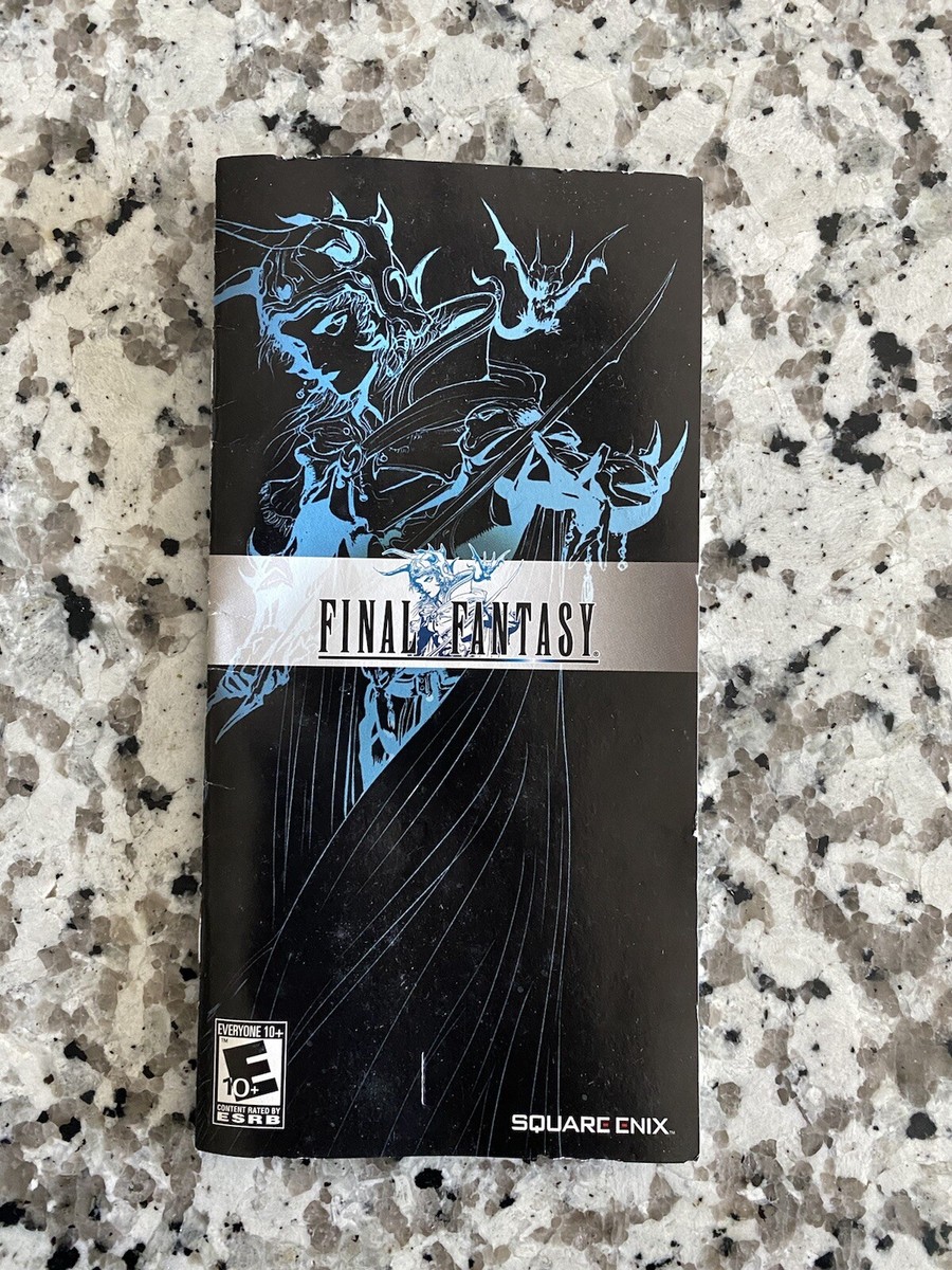 Final Fantasy 20th Anniversary Edition Manual Only (Sony PSP