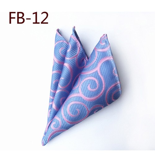Mens Stylish Colorful Flower Paisley Pocket Square Handkerchief Wedding Hanky - Picture 14 of 26