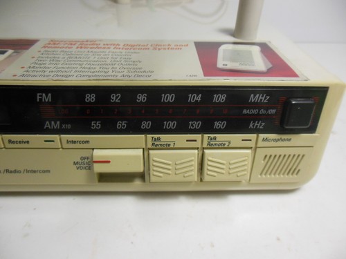 GE SPACEMAKER RELOJ AM/FM RADIO UNIDAD BASE DE INTERCOMUNICACIÓN Solo #7-4295A Space Maker - Imagen 3 de 10
