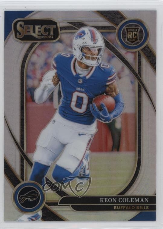 2024 Panini Select Club Level Silver Prizm Keon Coleman #280 Rookie RC