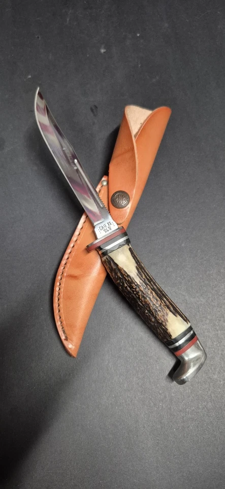 CASE XX Fixed Blade Hunting Knife 316-5 SS Stag Antler Handle - Image 3 of 4