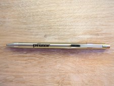 Vintage Pfizer Pointer Pen Silver Metal Advertising Telescoping Pen No Ink