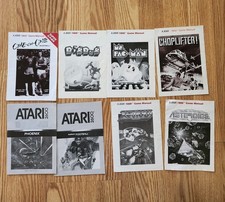 Lot of Atari Game Manuals Good Condition