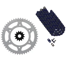 Honda 2005-2014 CRF450 X / 1992-2001 CR500 R Blue Chain And Sprocket 13/49 114L