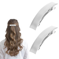 2 StüCk Metall Haarspangen Damen, FranzöSische Haarspangen Minimalistisch Rechte