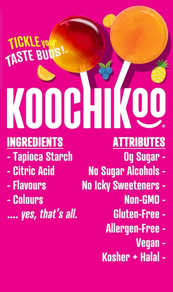 Organic & Sugar Free Lollipops Pouch, Assorted Fruit Flavors, No Sugar Added, Gl - Image 4 of 4