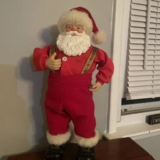 Rock Santa Collectibles Jingle Bell Rock Santa Large Animated Dancing 1998