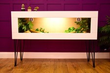 4ft Modern Reptile Vivarium on Hairpin Legs - LED Light Included