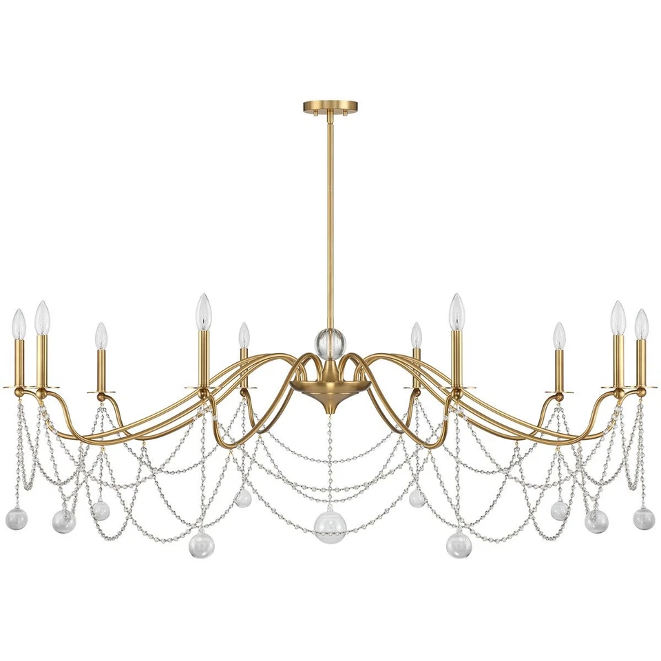 Lámpara de araña Mariposa de latón cálido Savoy House Lighting 1-7504-10-322 Foto 2 de 4