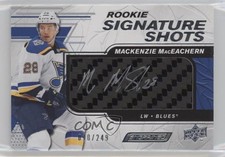2019-20 Engrained Rookie Signature Shots 10/249 Mackenzie MacEachern Auto 04vj