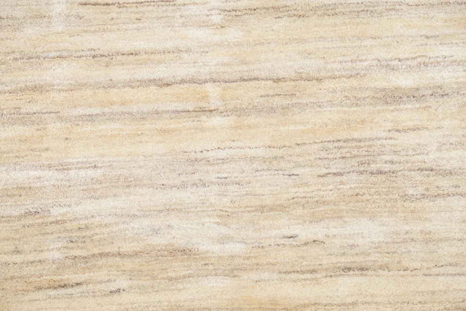 Modern Ivory Gabbeh Foyer Rug 4x5 Ft Handmade Oriental Wool Carpet Modern Rug - Image 4 of 4