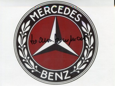 Hans Herrmann   Rennfahrer Legende Mercedes Benz / Porsche / Abarth/ Foto 10x14