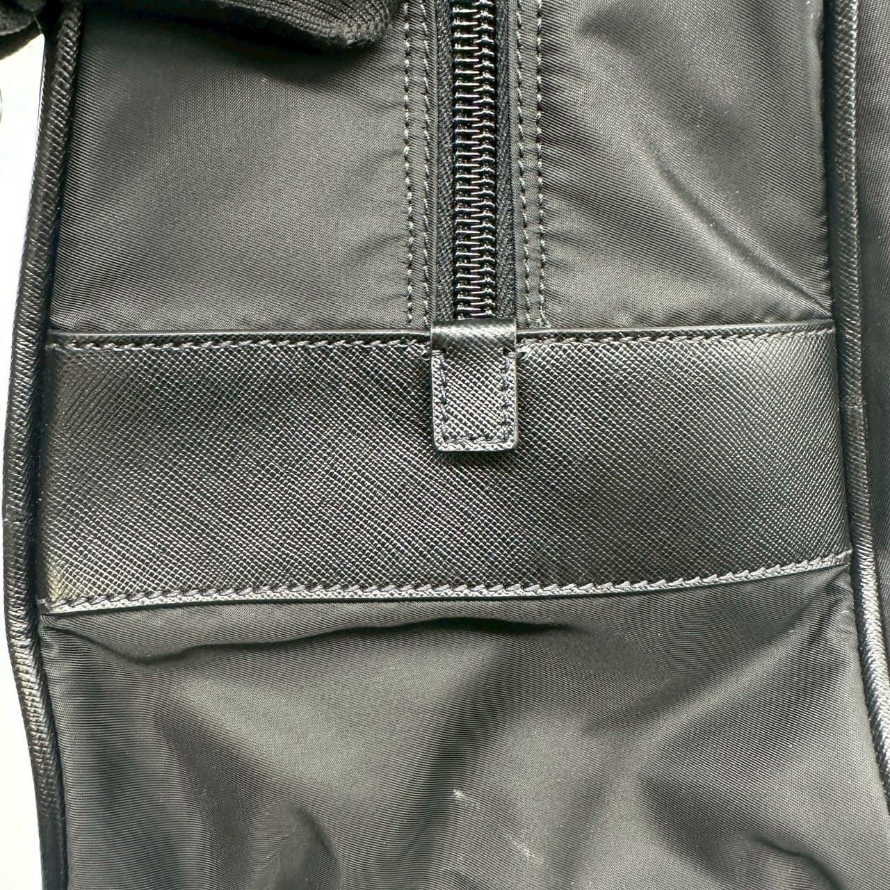 PRADA Triangle Logo Briefcase Business Hand Shoulder Bag Leather Auth R02139 thumbnail 7