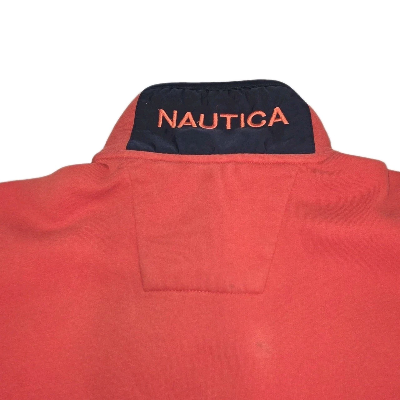 Nautica Sweatshirt Men’s XL Orange 1/4 Zip Long Sleeve Pullover Sweatshirt - product detail image 5