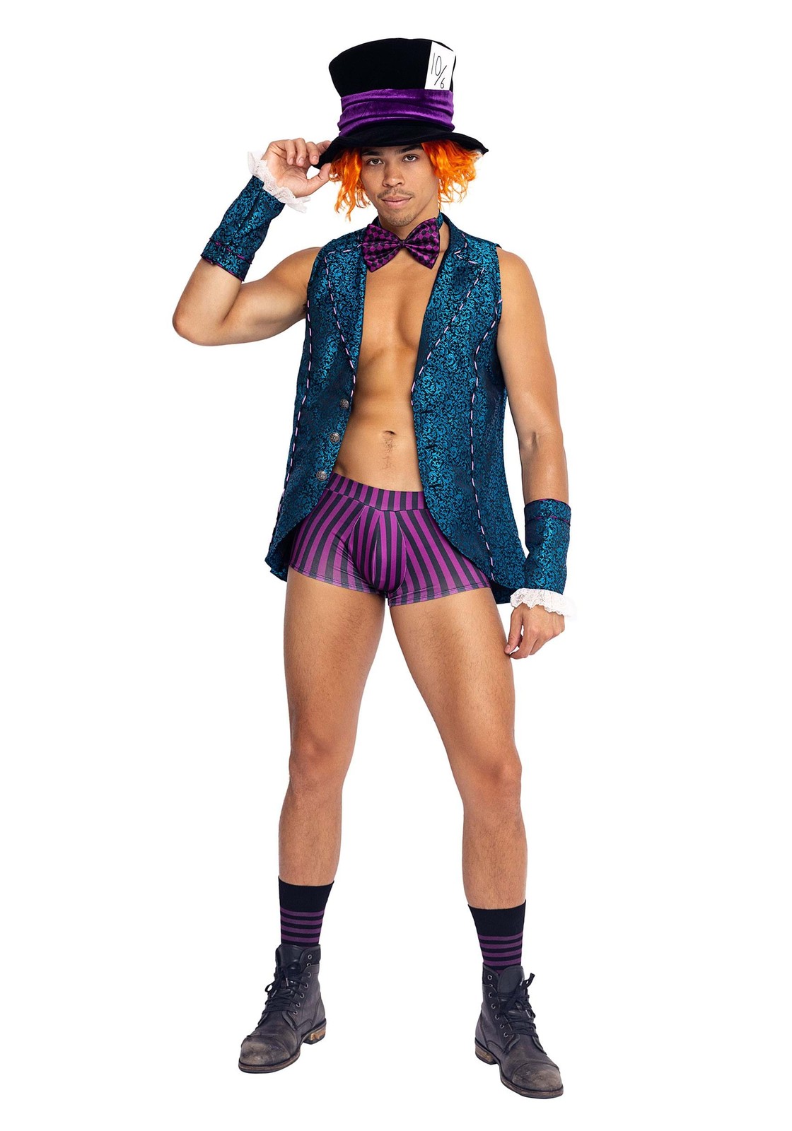 Disfraz de Sombrerero Loco Hunky para hombre