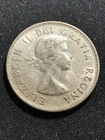 1956 Canada 50 cents Elizabeth ll Dei Gratia Regina 0.80 silver coin