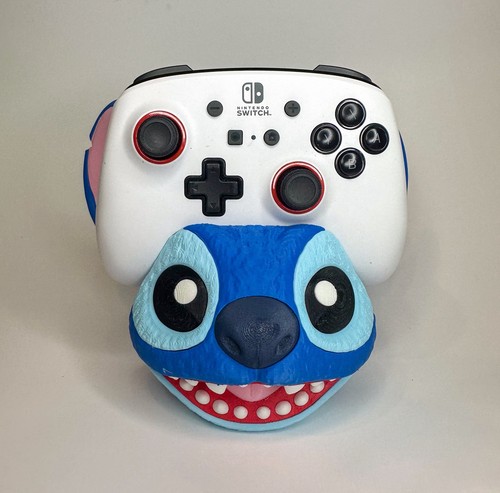 Stitch Controller Stand | 3D Printed Holder | PS5 Switch Gamer Desk Decor - Picture 6 of 13