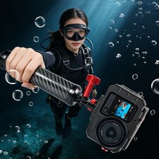 Tempered Glass 80m Deep Sea Dive Waterproof Case for DJI Osmo Action 6 Camera