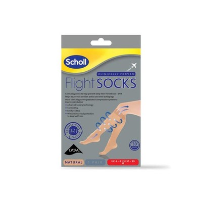 Scholl Flugsocken Herren Damen Kompression Kreislauf Reise Natur Größe 4-6