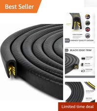 Flexible Edge Trim Black 10 feet - Easy Installation Vehicle Protection