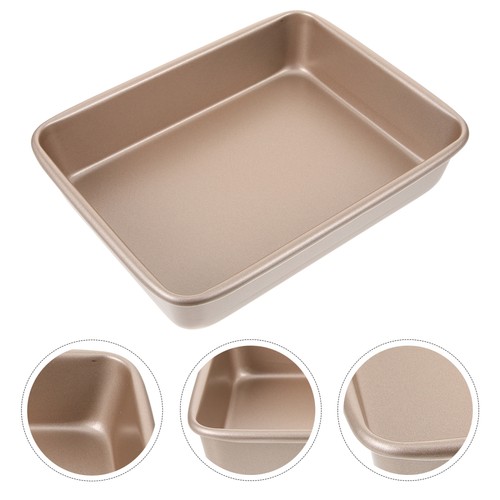Carbon Steel Cake Pan Non-stick Baking Plate Cookie Rectangle Baking Tray - Bild 3 von 12