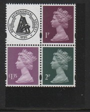 QEII Machin U3096 £1.35 bright purple, M19L MPIL. + U3070, U3071 . MNH