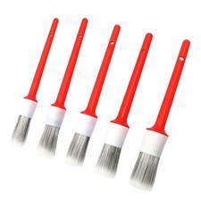 5x Detailing Brush Kit Wet and Dry Use for Car Cleaning of