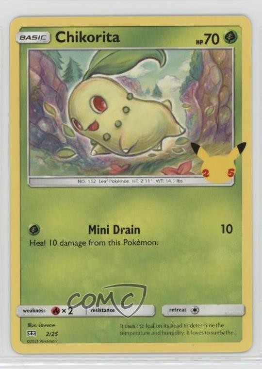 Chikorita Pokémon Sword & Shield McDonald's Collection #2