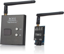 TS832 RC832 5.8G 2000M Range FPV Audio Video Transmitter and Receiver for FPV Dr