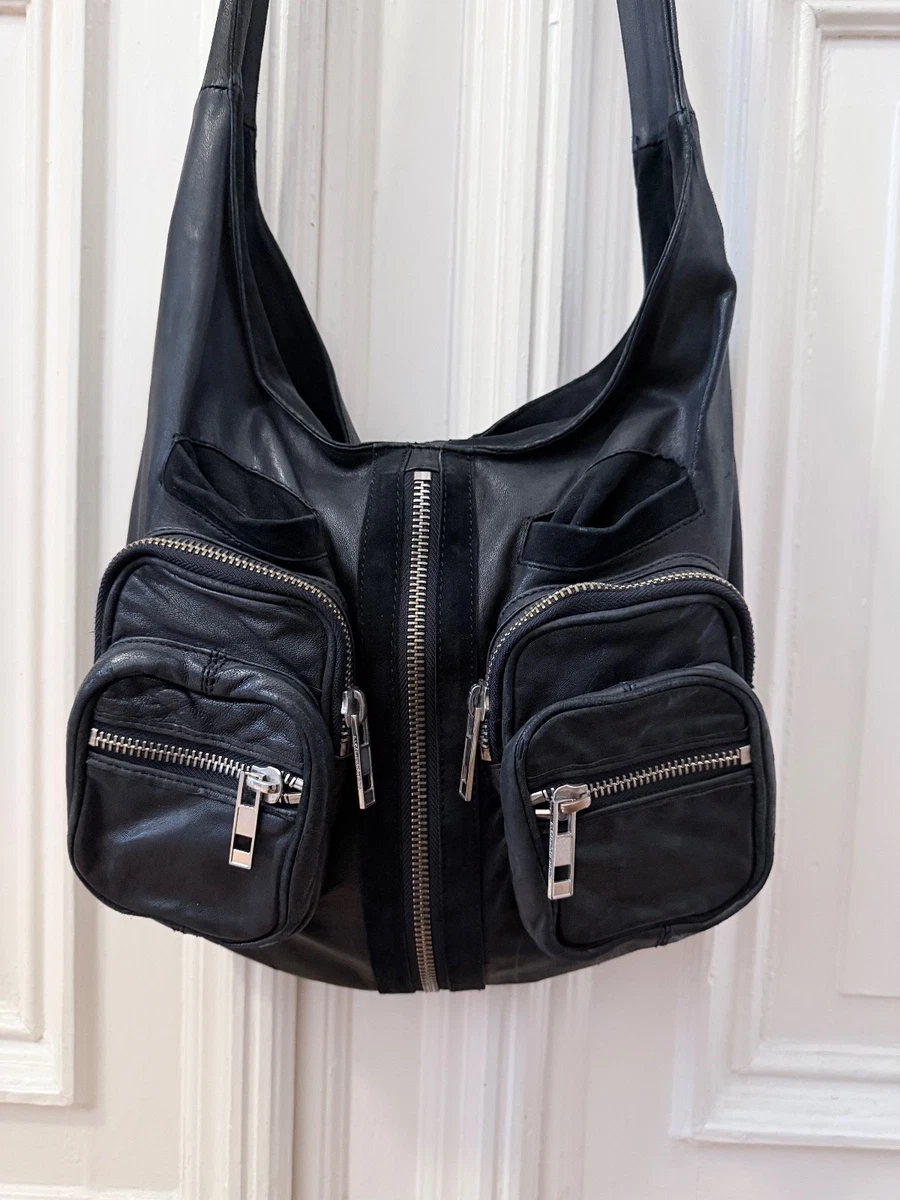 ALEXANDER WANG アレキサンダーワン Donna Hobo Bag レザーショルダーバッグ ネイビー  2P10111 alexanderwang（アレキサンダーワン）の「Alexander Wang Donna Hobo