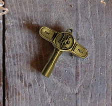 Noble & Cooley Drum Key - Antique Brass