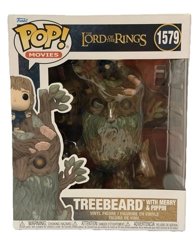 Funko Pop! Vinyl 6 in: The Lord of the Rings #1579 Treebeard with Merry & Pippin