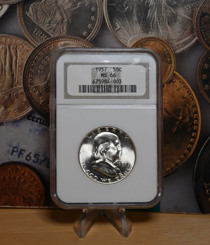 1957 Franklin Half Dollar NGC MS66
