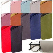 12 Pack Soft Leather Glasses Case Sunglasses Pouch Storage Case for Men Women