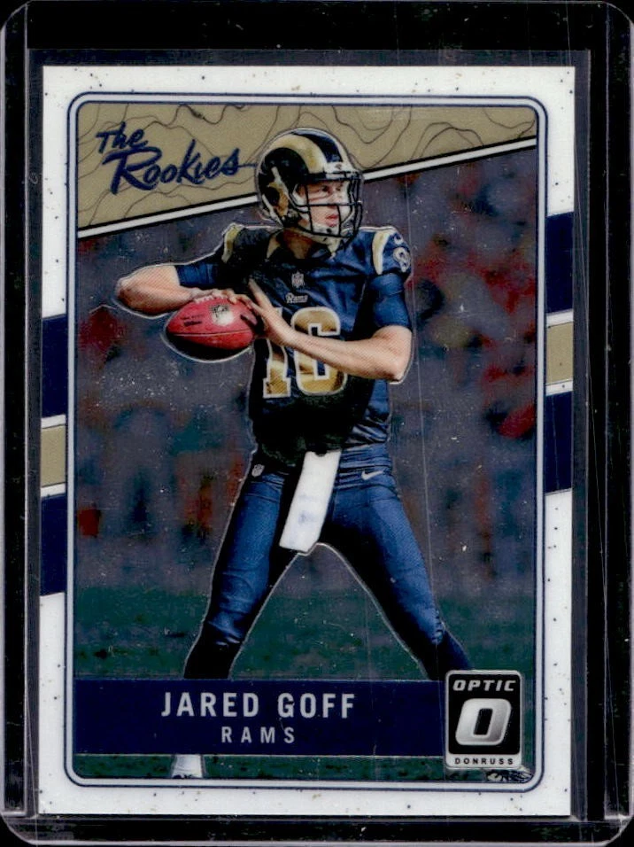 Jared Goff Panini Donruss Optic the Rookies #TRJG Gold Vinyl 1/1