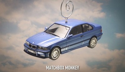 3 Series BMW M3 (E36) Coupe Metallic Blue Custom Christmas Tree Ornament Adorno