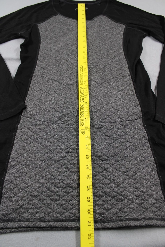 Smartwool Sweater Womens Medium Quilted Pullover Merino Wool Long Sleeve - Image 4 of 4