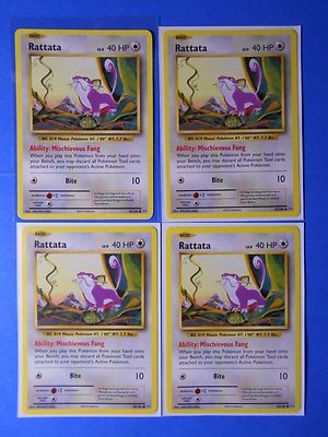 4x Rattata 66/108 Pokemon card XY Evolutions common NM | eBay
