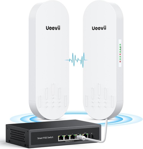 5KM Wireless Bridge Point to Point Outdoor WiFi Wireless Network Expansion Kit