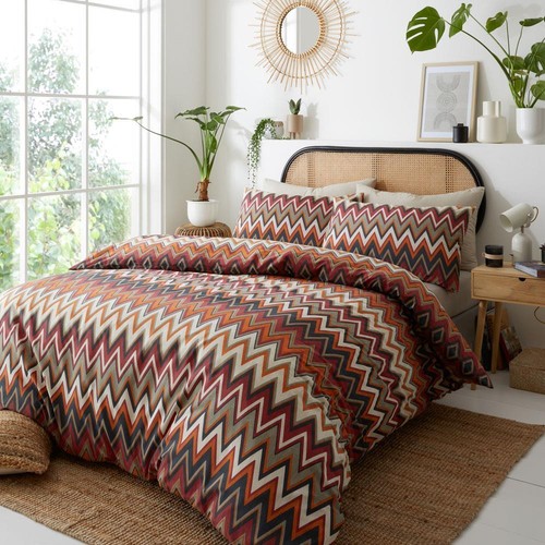 Quilt cover bedding duvet set bold multi coloured patterns new reversible design - Picture 2 of 12
