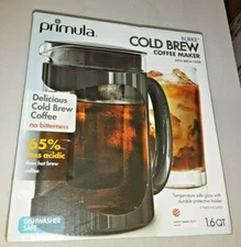 Primula PCBBK-5351 Pace Cold Brew Iced Coffee Maker 1.6 Quart - Black