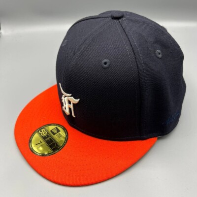 Fear of God Hat Men 7 3/8 Navy 59Fifty New Era Fitted Cap Houston