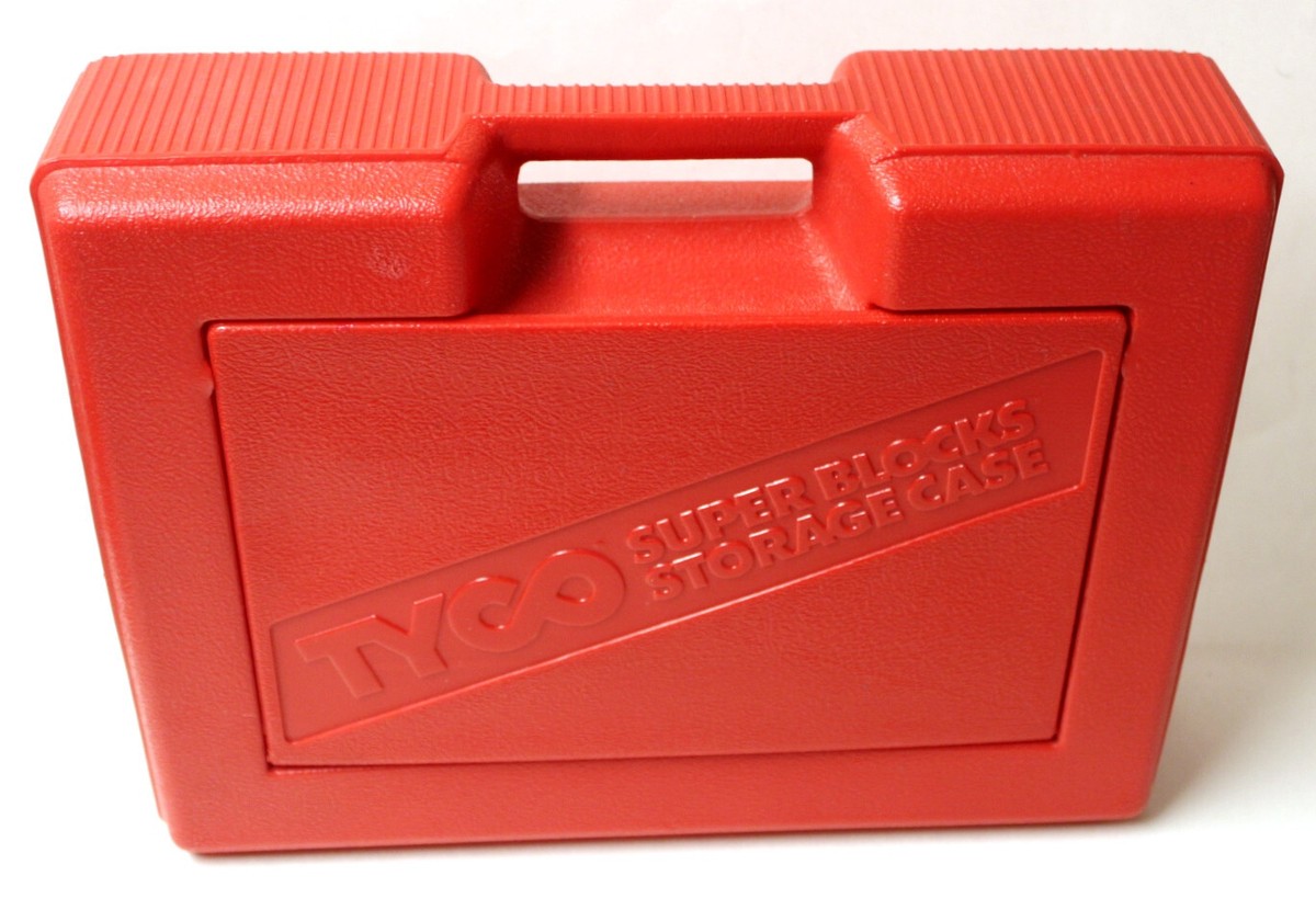 Vintage TYCO Super Blocks Storage Case Red | eBay