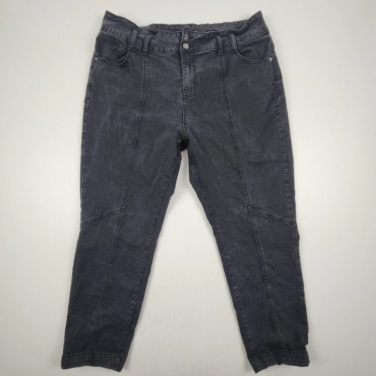Black grazer jeans sales